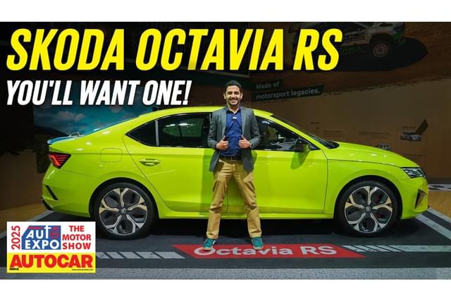 2025 Skoda Octavia RS walkaround video: Auto Expo 2025 